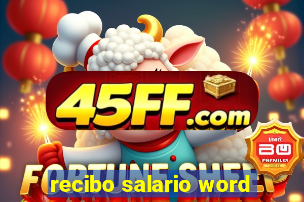 recibo salario word